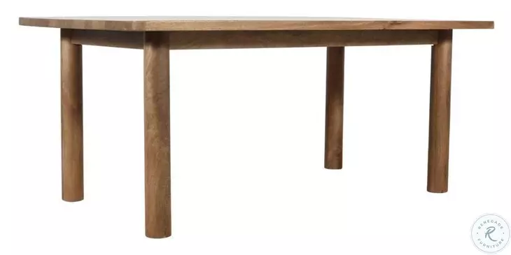 Bodhi Golden Brown Rectangle Solid Wood Dining Table