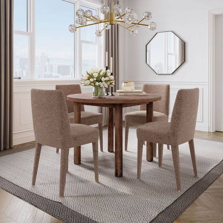 Bodhi Sable Upholstered 5 Piece Dining Set