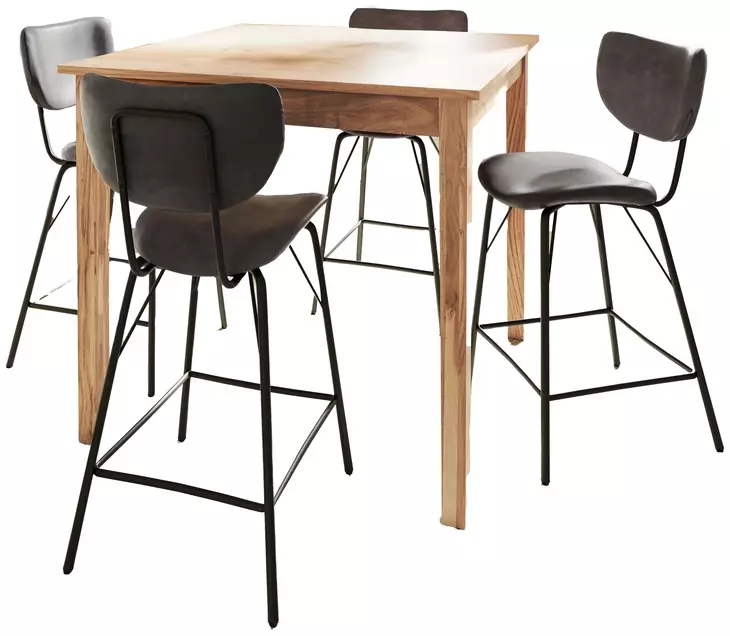 Colby Gray Upholstered 5 Piece Counter Height Dining Set