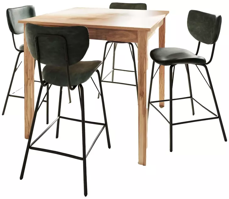 Colby Jade Upholstered 5 Piece Counter Height Dining Set