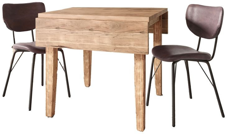 Colby Dark Brown Extendable 3 Piece Dining Set