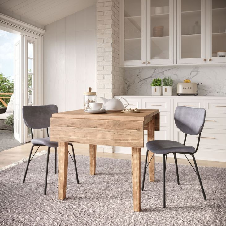 Colby Gray Extendable 3 Piece Dining Set
