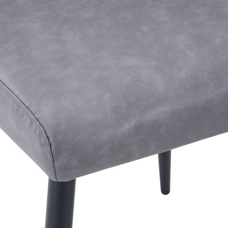 Brennan Gray Upholstered 5 Piece Dining Set