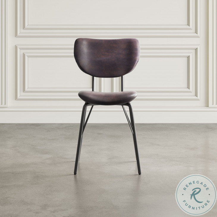 Owen Dark Brown Upholstered Dining Chair Set of 2 From Jofran Coleman