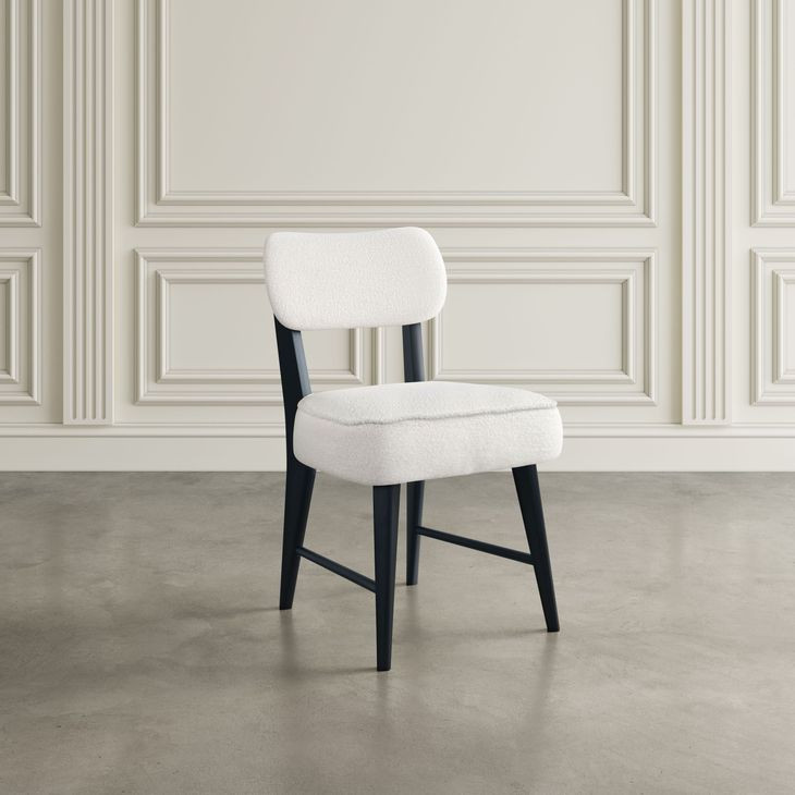 Nash Black and White Upholstered 5 Piece Dining Set