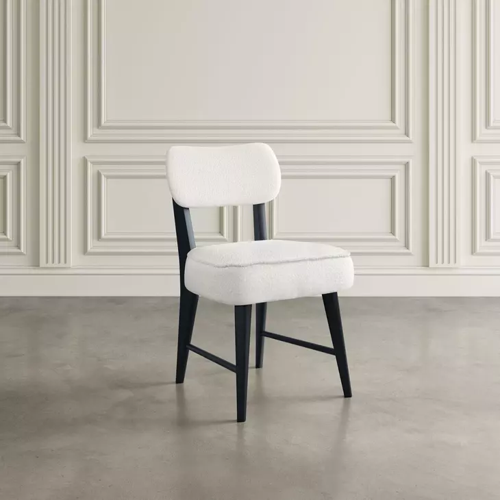 Nash Black and White Upholstered 5 Piece Dining Set