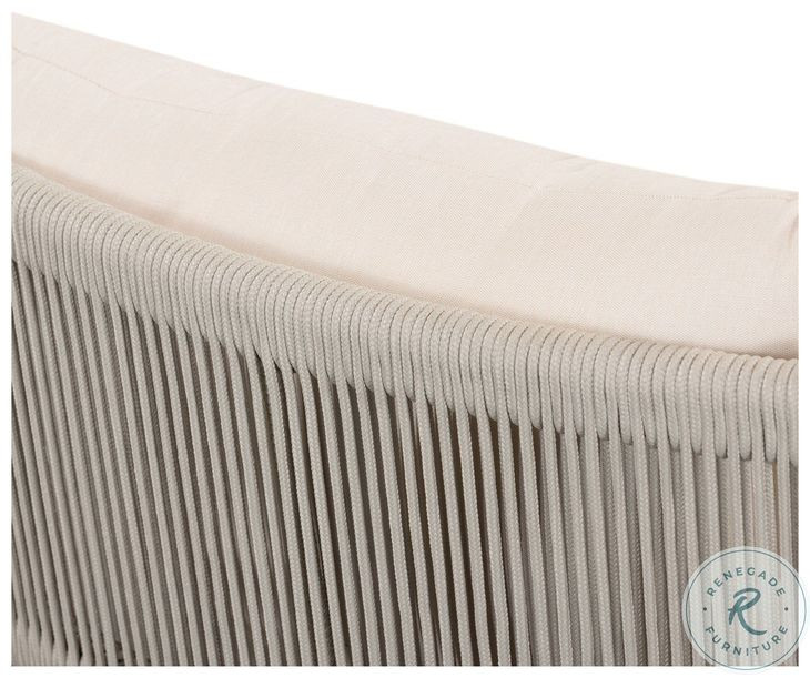 Rosen Lakin Oat Performance Fabric 73" Outdoor Sofa