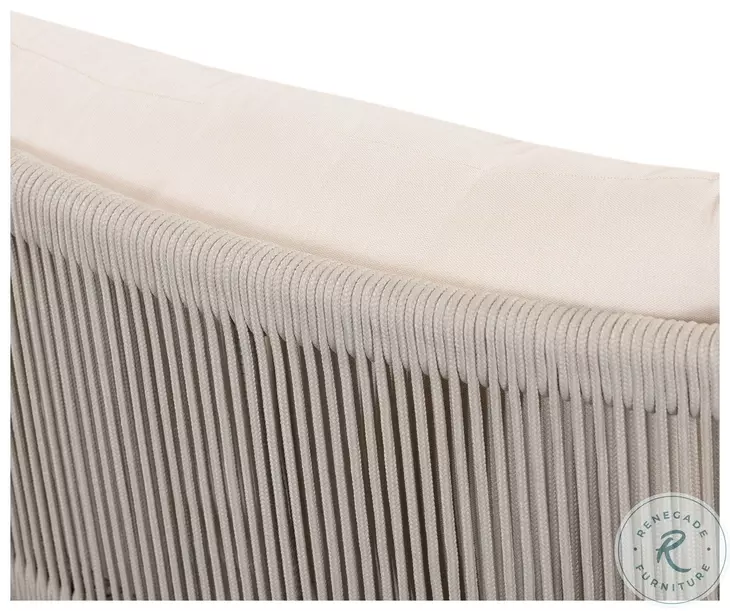 Rosen Lakin Oat Performance Fabric 73" Outdoor Sofa
