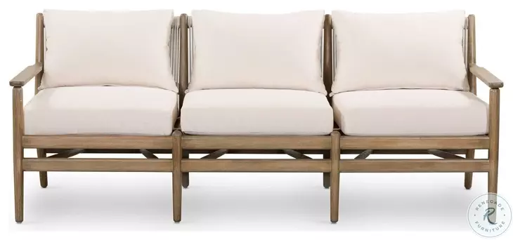 Rosen Lakin Oat Performance Fabric 73" Outdoor Sofa