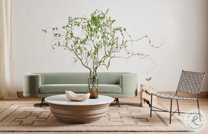 Faydon Romano Fosse Travertine End Table