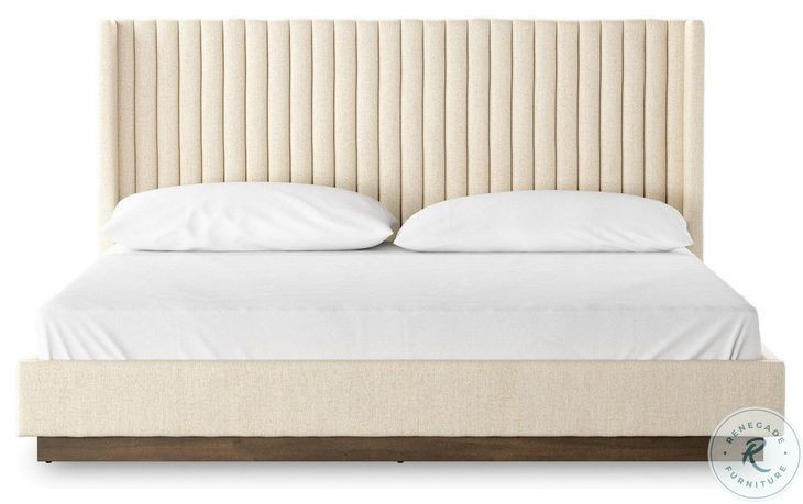 Montgomery Thames Cream Performance Fabric Upholstered Bedroom Set