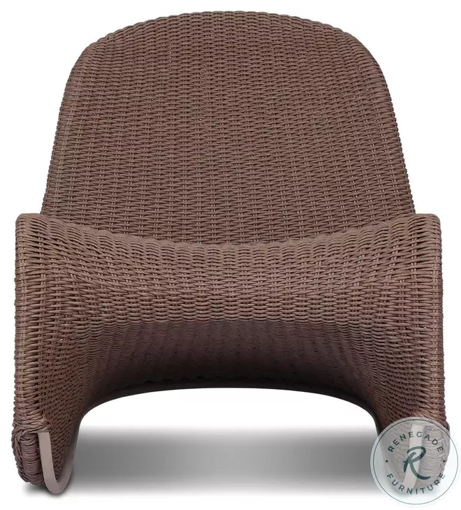 Portia Tanned Weave Outdoor Rocking Chair