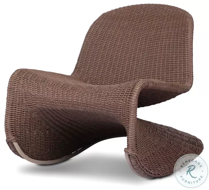 Portia Tanned Weave Outdoor Rocking Chair