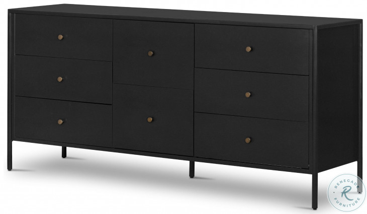 Soto Black 8 Drawer Dresser from Four Hands | Coleman Furniture