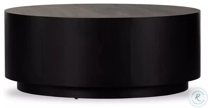 Humphrey Coal on Oak Round Coffee Table