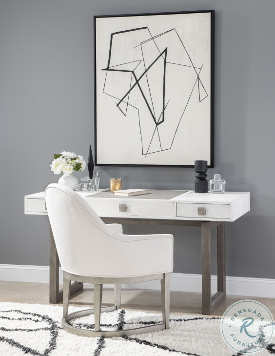 Terra Luna White Cloud And Nightfall Vanity Desk