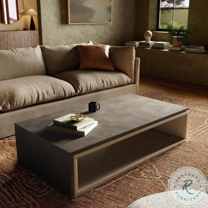 Faro Dark Grey Concrete Coffee Table