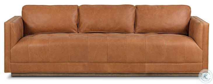 Kiera Palermo Cognac 90" Upholstered Sofa