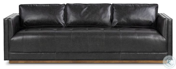 Kiera Sonoma Black 90" Upholstered Sofa