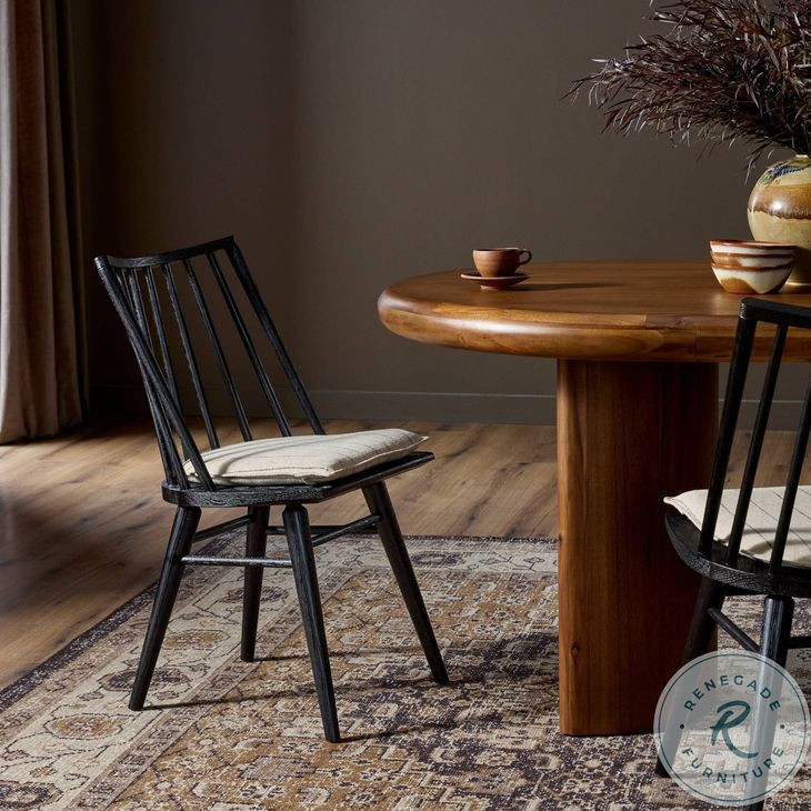 Lewis Black Oak Windsor Dining Chair Set of 2