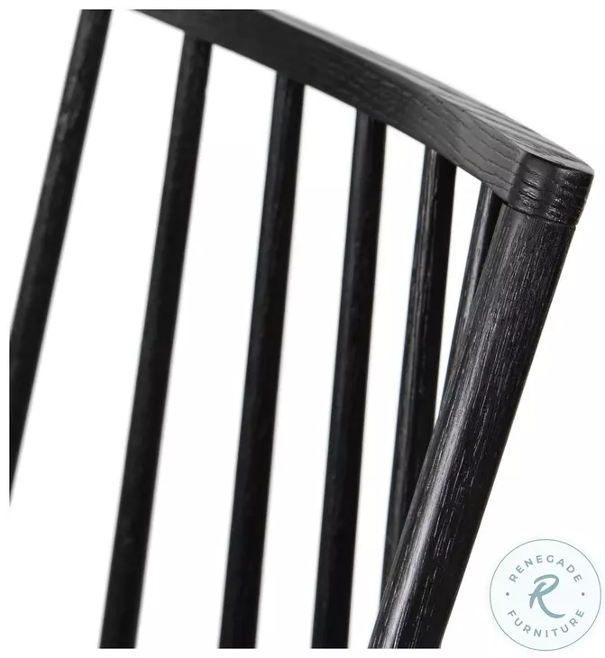 Lewis Black Oak Counter Height Stool
