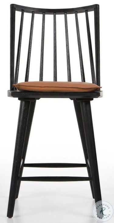 Lewis Black Oak Counter Height Stool