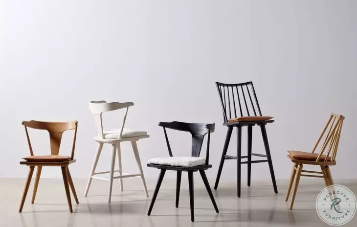 Lewis Black Oak Counter Height Stool
