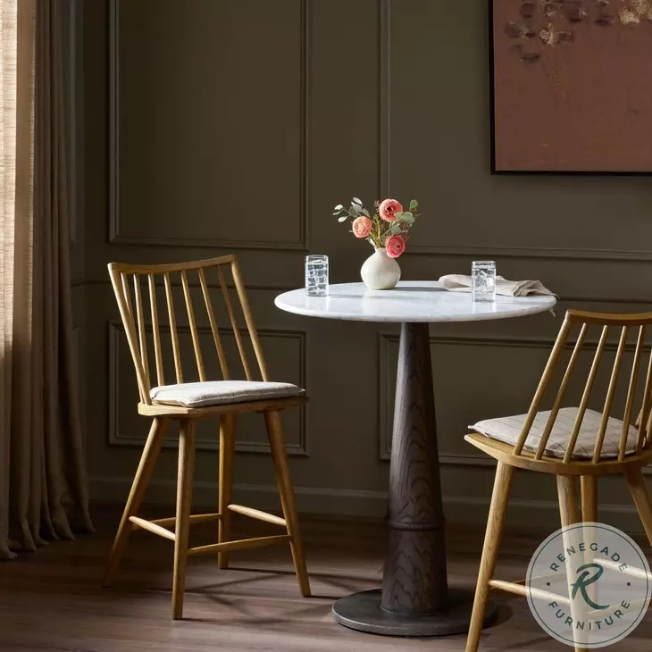 Lewis Sandy Oak and Lavon Flint Windsor Counter Height Stool