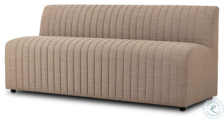 Augustine Crypton Nomad Taupe Performance Fabric 72" Dining Banquette