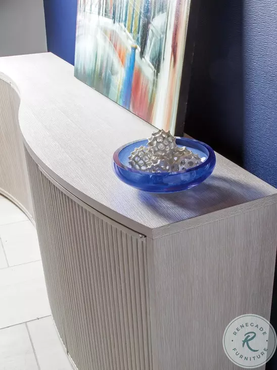 Signature Designs Misty White Gray Mavericks Media Console