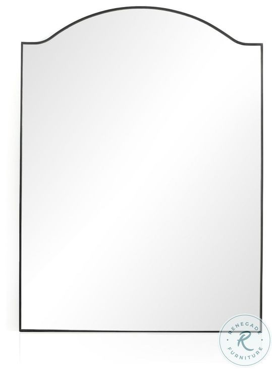 Jacques Gunmetal Irregular Floor Mirror