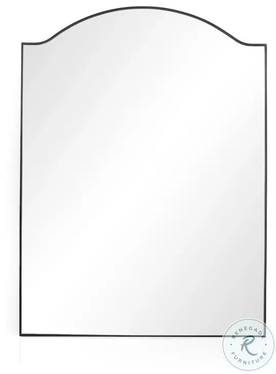 Jacques Gunmetal Irregular Floor Mirror