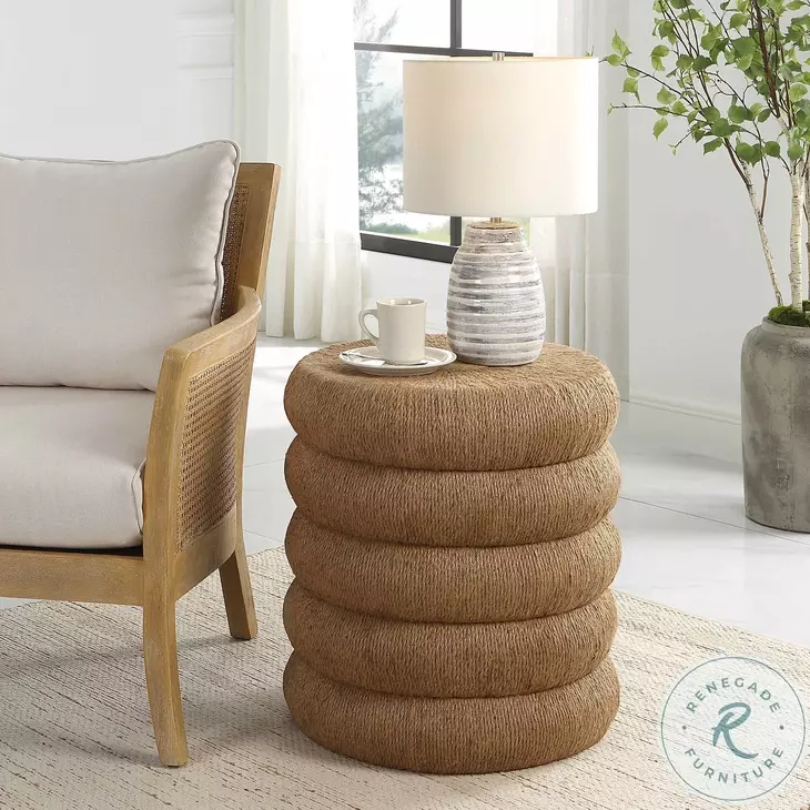 Thaddeus Natural Braided Rope Side Table