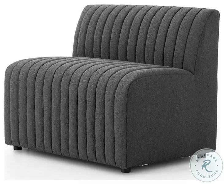 Augustine FIQA Boucle Charcoal Performance Fabric 39" Dining Banquette