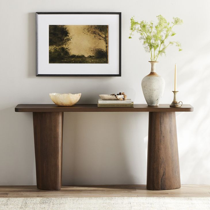 Myla Aged Brown Console Table