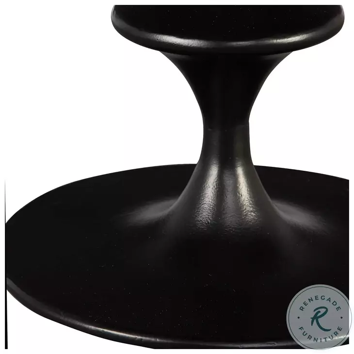 Flight Satin Black Accent Table