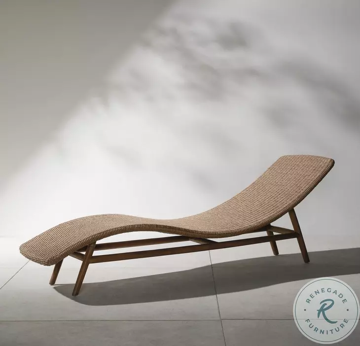 Portia Vintage Natural 24" Outdoor Chaise