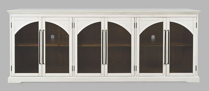 Archdale White 6 Glass Door Sideboard
