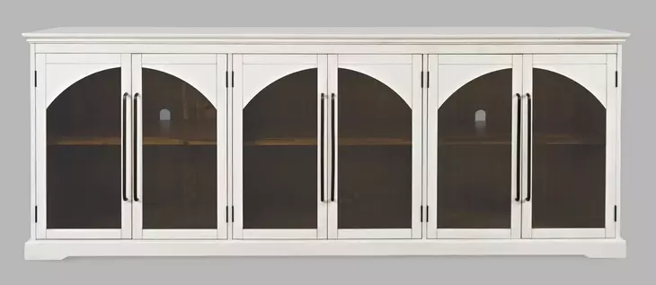 Archdale White 6 Glass Door Sideboard