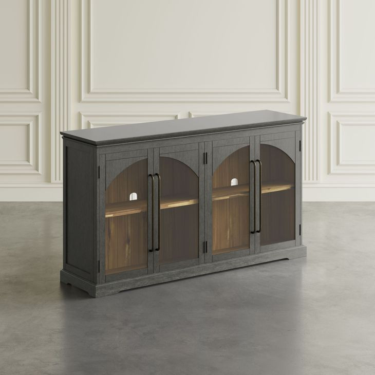 Archdale Gray 4 Glass Door Sideboard
