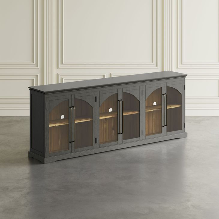 Archdale Gray 6 Glass Door Sideboard