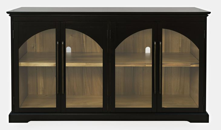 Archdale Black 4 Glass Door Sideboard
