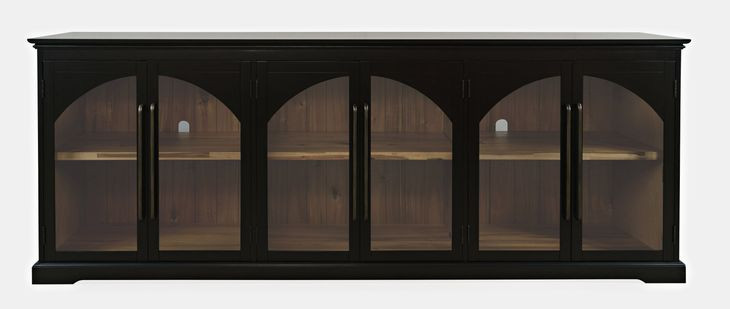 Archdale Black 6 Glass Door Sideboard