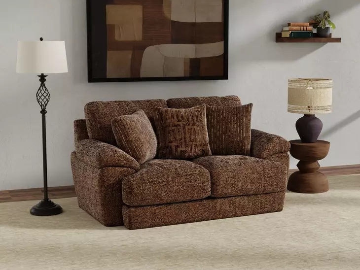 Jaden Cocoa 74" Loveseat