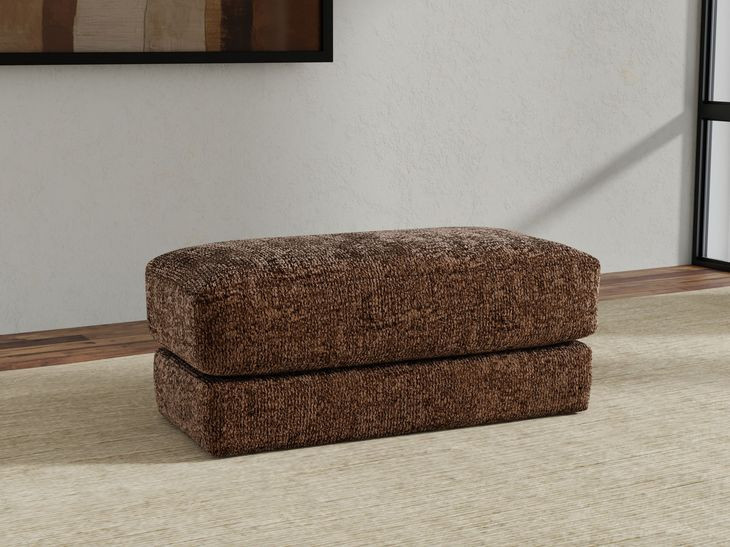 Jaden Cocoa Upholstered Rectangular Ottoman