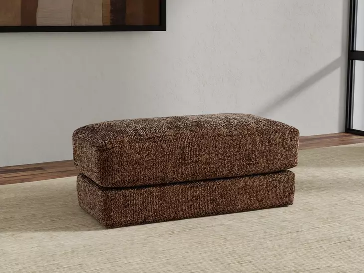 Jaden Cocoa Upholstered Rectangular Ottoman