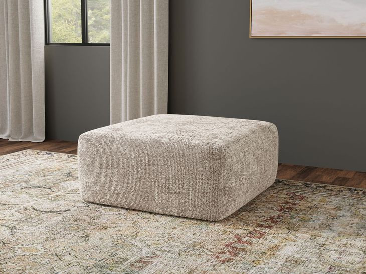 Jaden Steel Upholstered Square Cocktail Ottoman