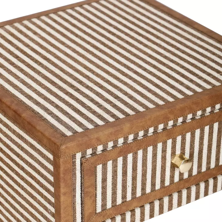 Kora Brown 1 Drawer Nightstand
