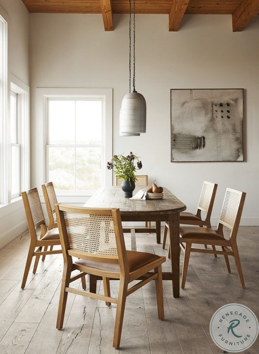 Alfie Waxed Pine 110" Dining Table