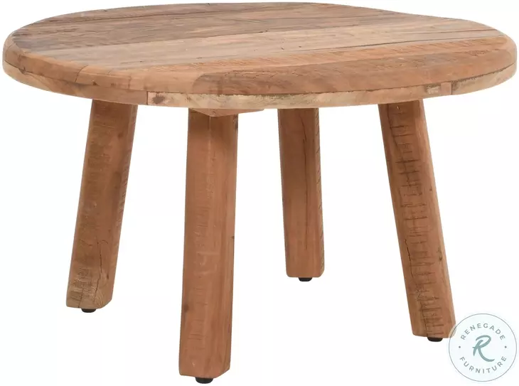 Reclamation Rustic Brown 24" Round Cocktail Table